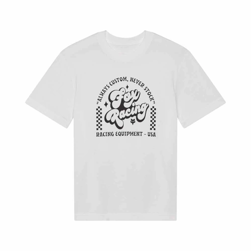 Fox Never Stock SS Womens Tee - White - L - SKU:FO33589008L