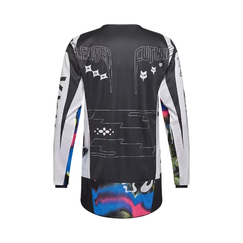 Fox 2026 180 Image Cosmo MX Jersey - White/Black - S - SKU:FO36314058S