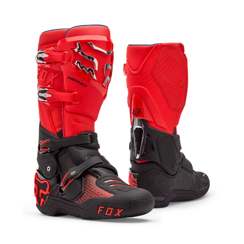 Fox 2026 Instinct MX Boots - Fluro Red