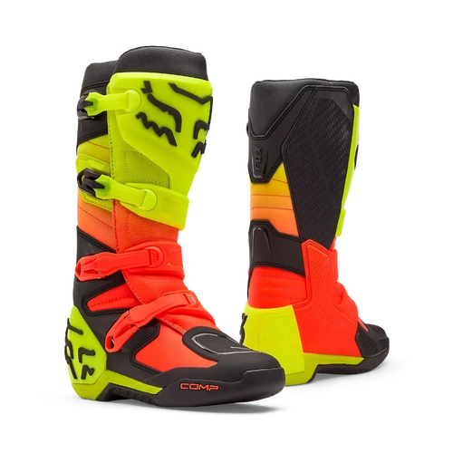Fox 2026 Comp MX Boots - Orange/Yellow - 12 - SKU:FO36362A4712