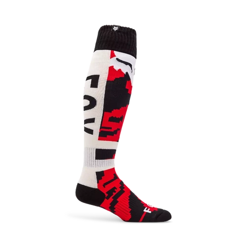 Fox 2026 180 Kairos Sock - White/Fluro Red