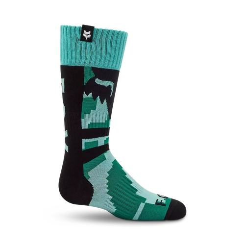 Fox 2026 Youth 180 Kairos Sock - Turquoise - YS - SKU:FO36371295S