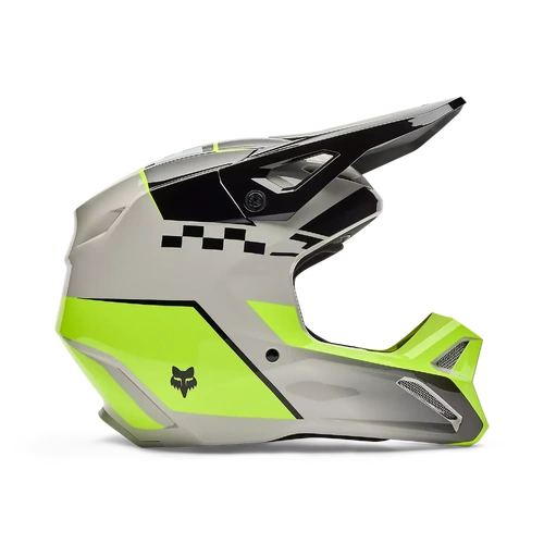 Fox 2026 V1 Collect MX Helmet - Grey/Yellow