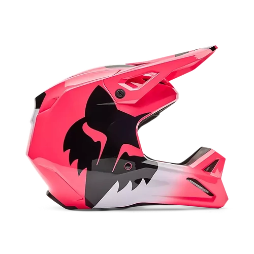 Fox 2026 Youth V1 Shield MX Helmet - Pink