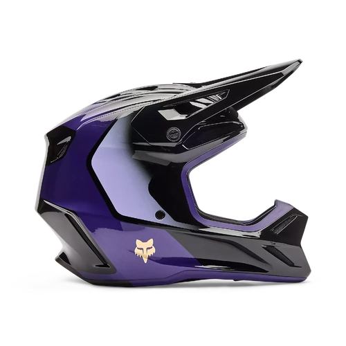 Fox 2026 V3 Drip MX Helmet - Black/Purple