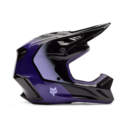 Fox 2026 Youth V3 Spire MX Helmet - Black/Purple