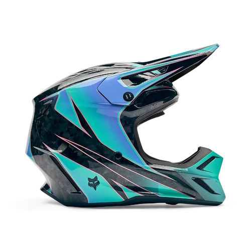 Fox 2026 V3 RS Canvas MX Helmet - Aqua - L - SKU:FO36926246L