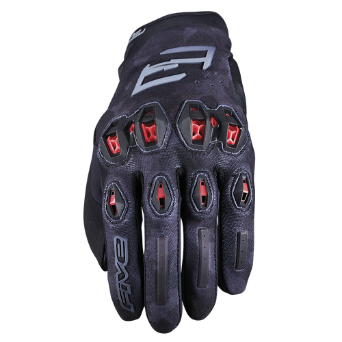 Five Stunt Evo 2 Glove - Camo Black/Red