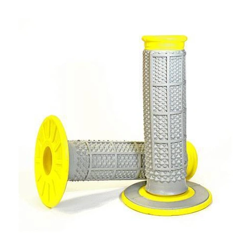 Renthal Tapered Dual Compound Grips - Grey/Yellow