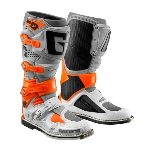 Gaerne SG-12 Boots - Orange/Grey/White - 46 - SKU:G217408346