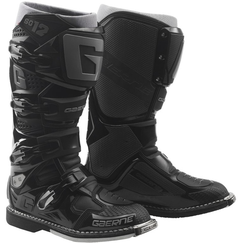 Gaerne SG-12 Black Grey Enduro Boots - SKU:G217707143
