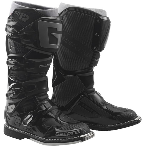 Gaerne SG-12 Black Grey Enduro Boots - Unisex - 44 - Adult - Black/Grey - SKU:G217707144