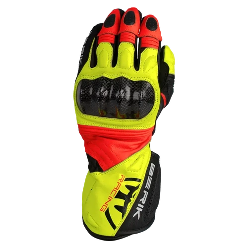 Berik SP1 Carbon Gloves - Black/Hi-Vis/Red