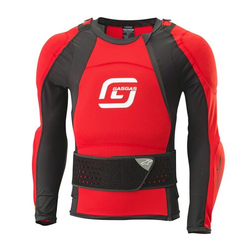GasGas Sequence Protection Jacket - Red/Black - S - SKU:GGA3GG230013602