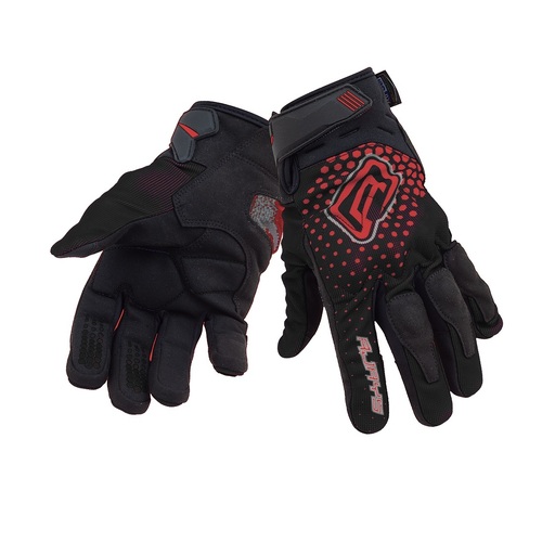 Rjays Dune Black Red Gloves - Unisex - Small - Adult - Black/Red - SKU:GL110BKRD03