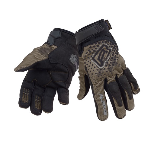 Rjays Dune Black Sand Gloves - Unisex - Medium - Adult - Black/Sand - SKU:GL110BKSND04
