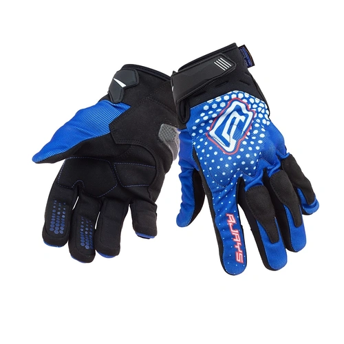 Rjays Dune Gloves - Blue/White/Red - L - SKU:GL110BUWTRD05
