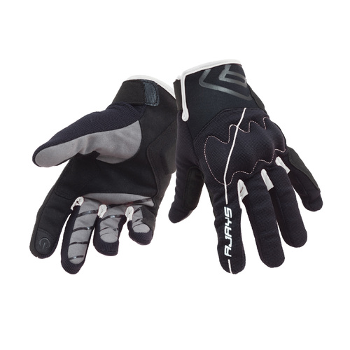 Rjays Twist Black White Gloves - Unisex - Small - Adult - Black/White - SKU:GL112BKWT03