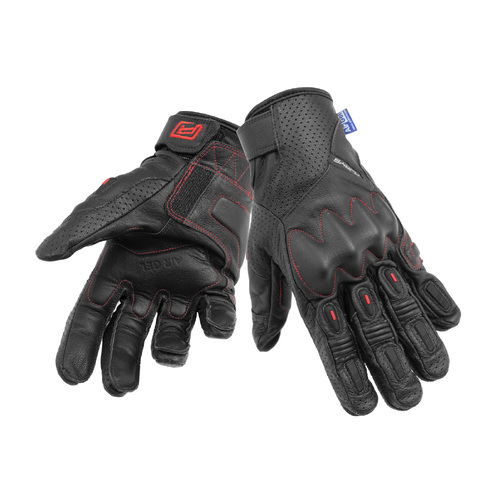 Rjays Pilot Black Gloves - Unisex - Medium - Adult - Black - SKU:GL113BK04