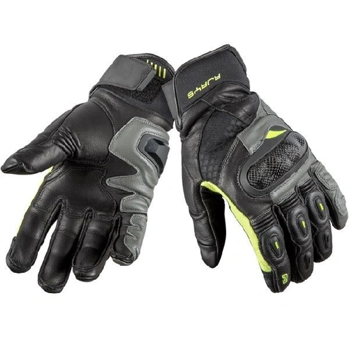 Rjays Pace Black Grey Yellow Gloves - Unisex - Medium - Adult - Black/Grey/Yellow - SKU:GL120BGY04