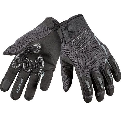 Rjays Flow Black Grey Gloves - Unisex - Small - Adult - Black/Grey - SKU:GL124BKGY03