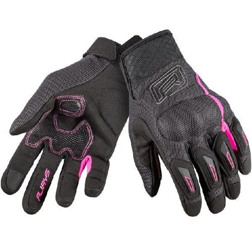 Rjays Ladies Flow Black Pink Gloves - Women Specific - Large - Adult - Black/Pink - SKU:GL125BKPKDL