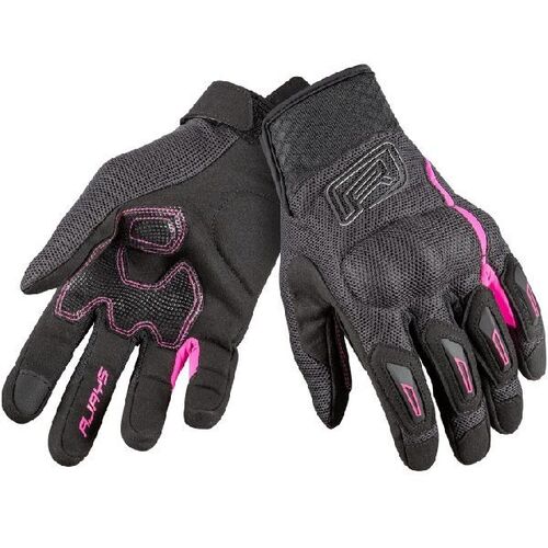 Rjays Ladies Flow Black Pink Gloves - Women Specific - Medium - Adult - Black/Pink - SKU:GL125BKPKDM