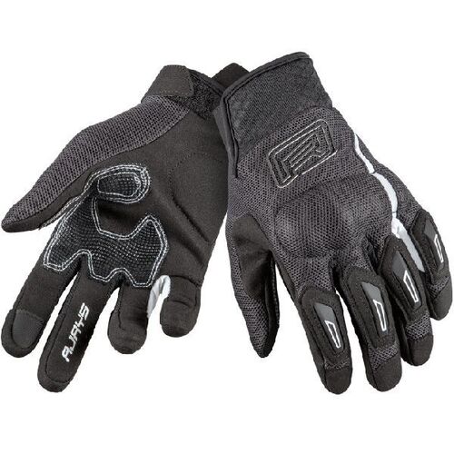Rjays Ladies Flow Black White Gloves - Women Specific - Large - Adult - Black/White - SKU:GL125BKWTDL