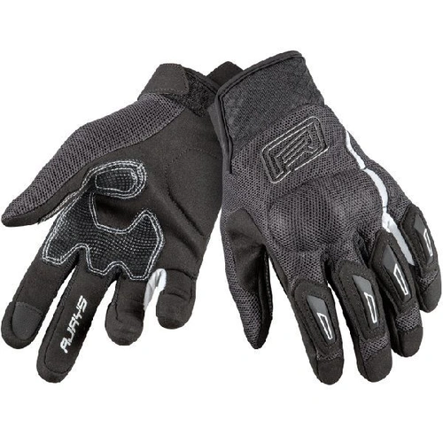 Rjays Flow Womens Gloves - Black/White - L - SKU:GL125BKWTDL
