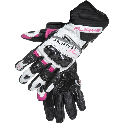 Rjays Cobra II Long Womens Gloves - White/Pink/Black