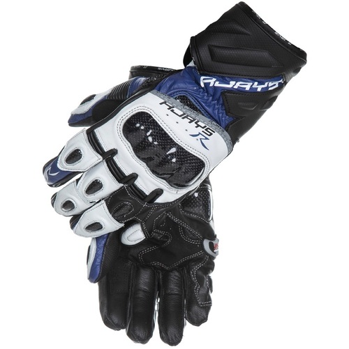 Rjays Cobra II Blue White and Black Long Gloves - SKU:GL68BUXS