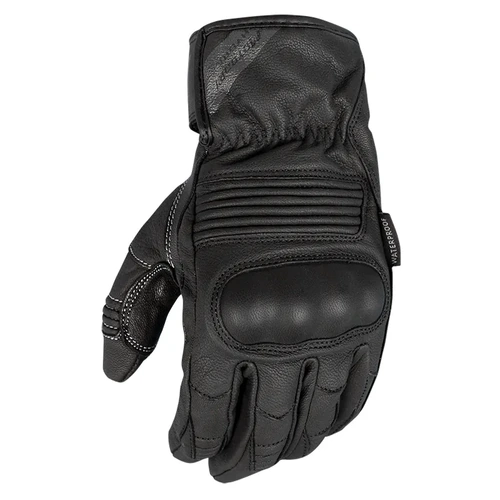 Motodry Hydra Leather Waterproof Gloves - Black - M - SKU:GMHYD0004