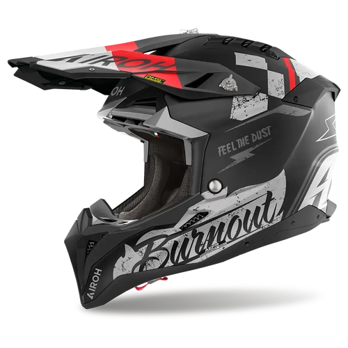 Airoh Aviator 3 MX Helmet - Burnout