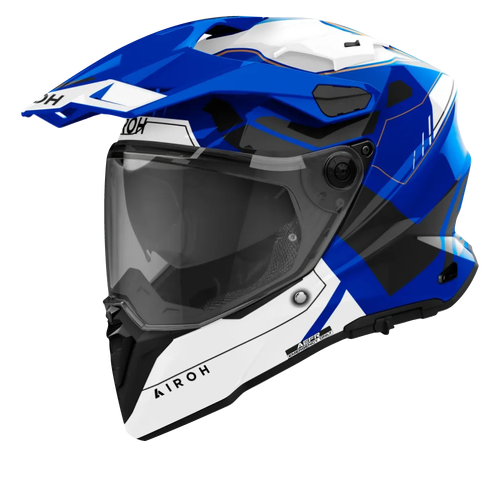 Airoh Commander 2 Reveal Adventure Helmet - Blue Gloss