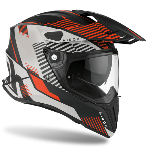Airoh Commander Boost Helmet - Matte Orange/Black/White