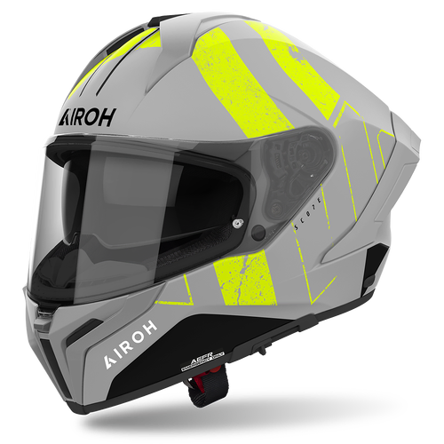 Airoh Matryx Scope Full Face Helmet - Yellow Matt - S - SKU:HAMATX0153