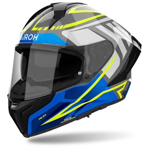 Airoh Matryx Rider Full Face Helmet - Blue Gloss
