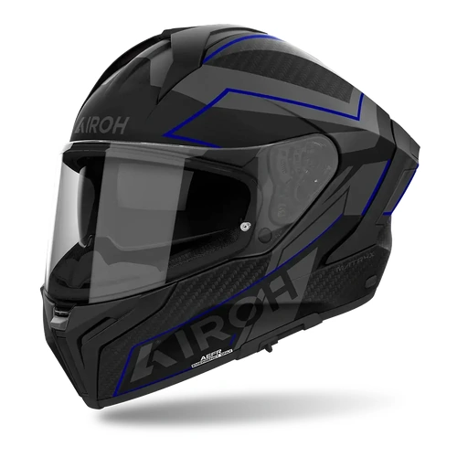Airoh Matryx Sentinel Full Face Helmet - Blue Matt - S - SKU:HAMATX1143