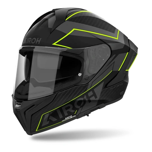 Airoh Matryx Sentinel Full Face Helmet - Yellow Matt - S - SKU:HAMATX1153