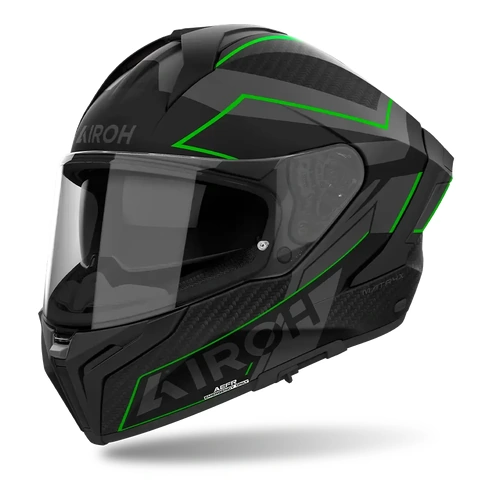 Airoh Matryx Sentinel Full Face Helmet - Green Matt - S - SKU:HAMATX1193