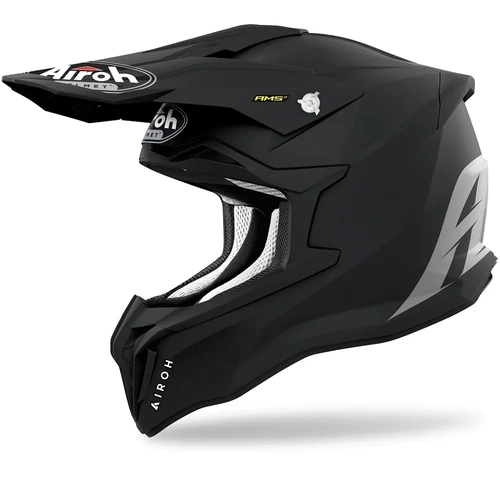 Airoh Strycker MX Helmet - Solid Matt Black - S - SKU:HASTR003