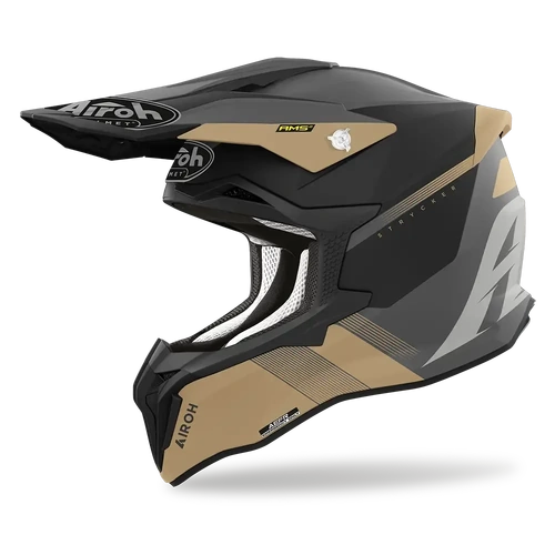 Airoh Strycker Blazer MX Helmet - Gold Matt - S - SKU:HASTR213