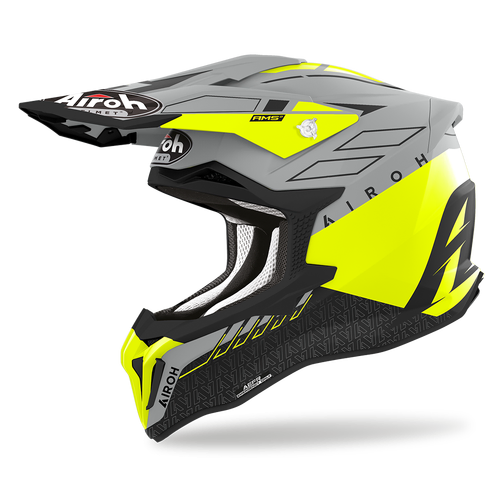 Airoh Strycker Skin MX Helmet - Yellow Matt - XL