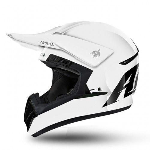 Airoh Youth Switch Solid Gloss White Helmet - SKU:HASWI024