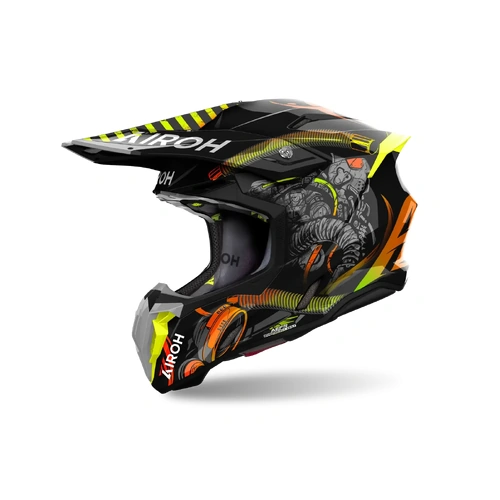 Airoh Twist 3.0 Toxic MX Helmet - Gloss - S - SKU:HATWI3053