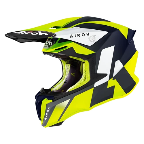 Airoh Twist 2.0 Lift MX Helmet - Yellow Matt - S - SKU:HATWI953