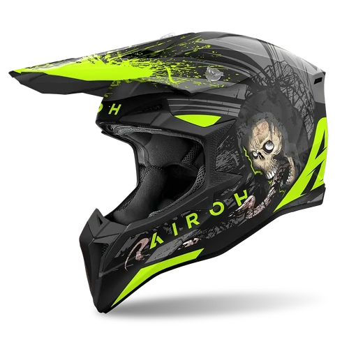 Airoh Wraaap Darkness MX Helmet - Matt - M