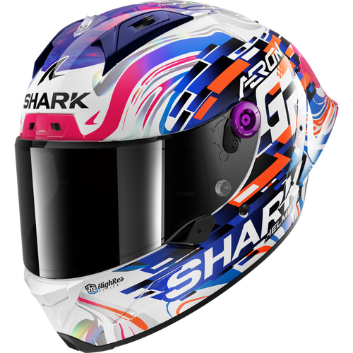 Shark Aeron-GP Zarco De France Full Face Helmet - Purple/Blue