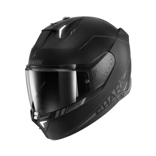Shark Skwal I3 Blank SP Helmet - Black/Anthracite/Black - L - SKU:HE0811EKAKL