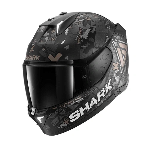 Shark Skwal i3 Hellcat Helmet - Black/Chrome/Anthracite - S - SKU:HE0829EKUAS